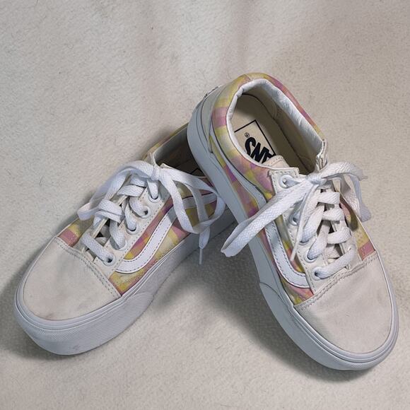 Vans Old Skool Stackform Pastel Picnic Platform Women’s Size 5 - Picture 1 of 6